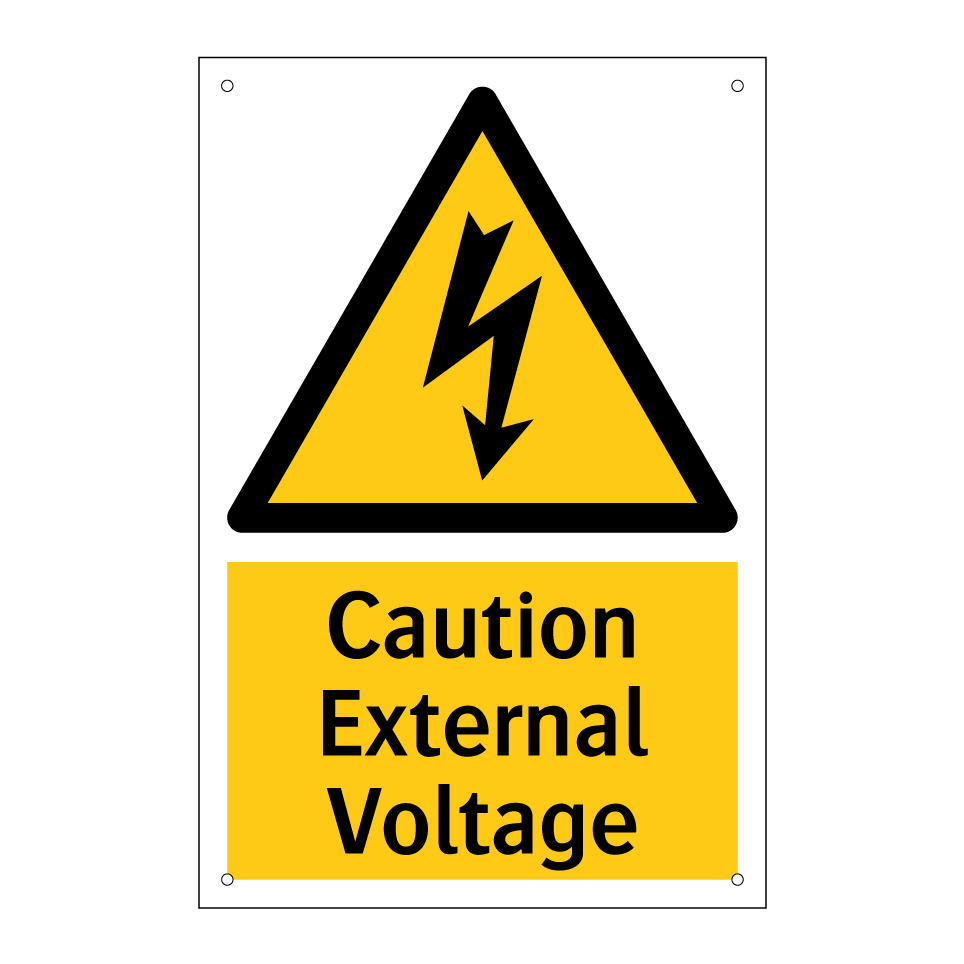 Caution External Voltage