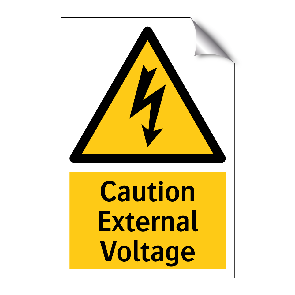 Caution External Voltage