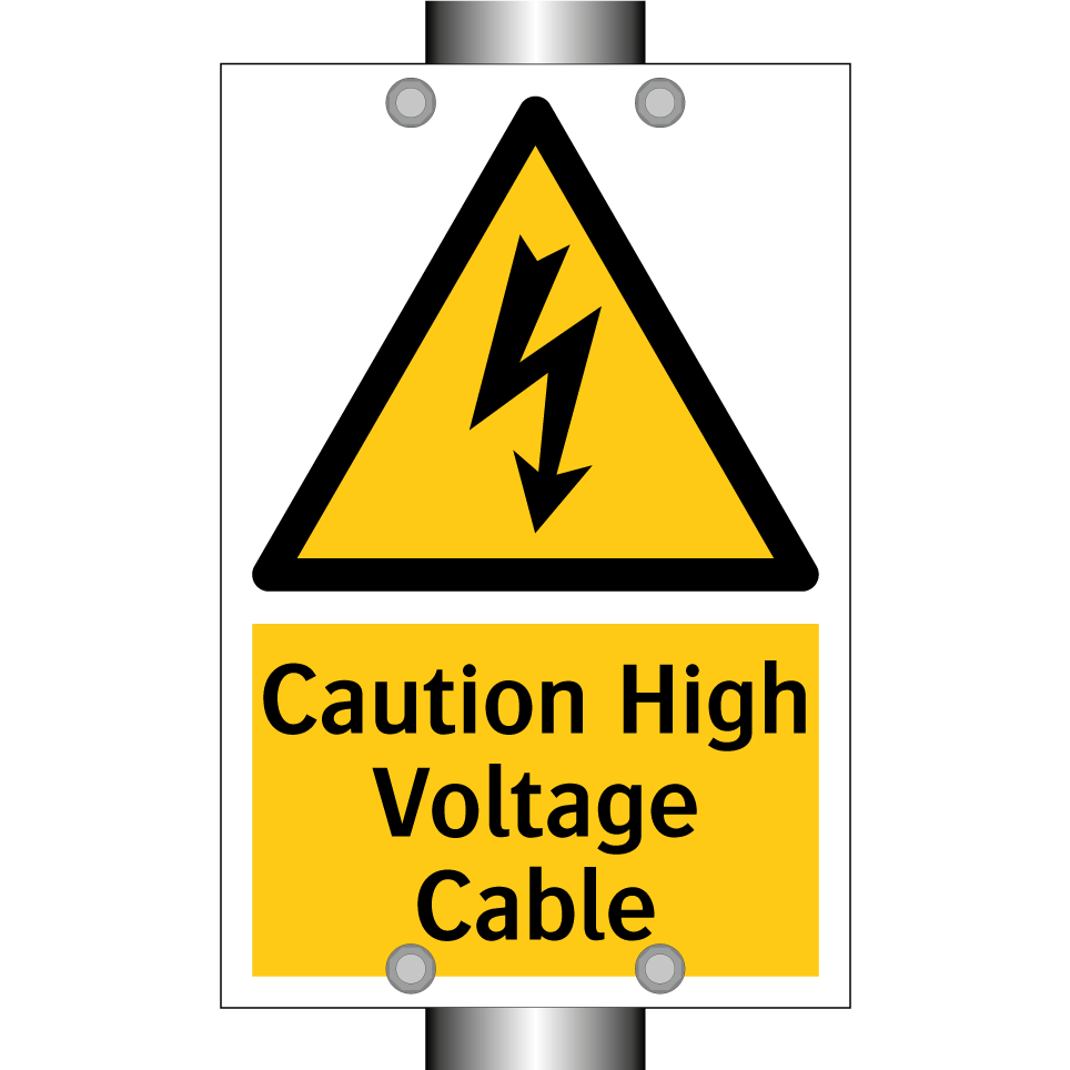 Caution High Voltage Cable
