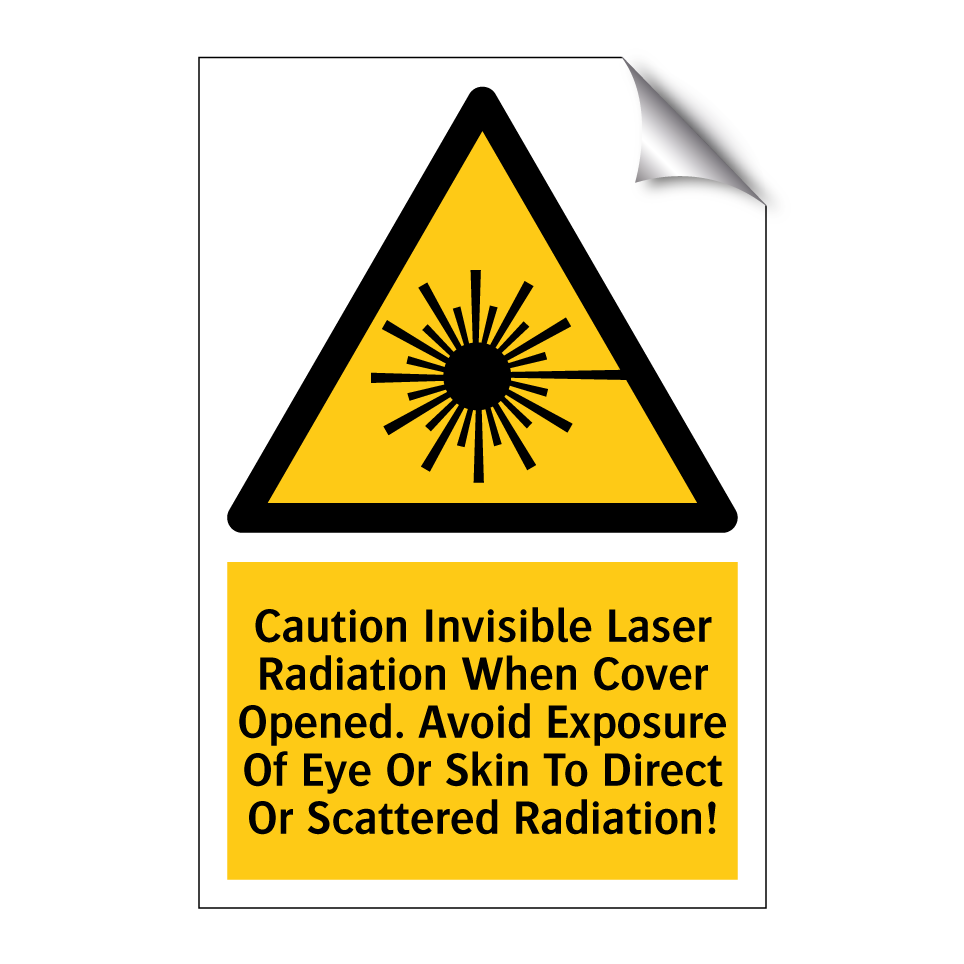Caution Invisible Laser Radiation When Cover Opened. Avoid Exposure Of Eye Or Skin To Direct Or Scattered Radiation!