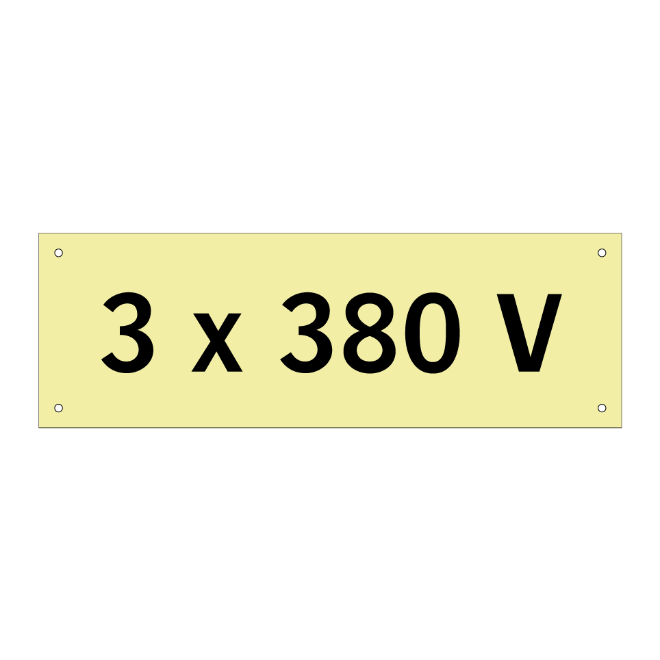 3 x 380 V