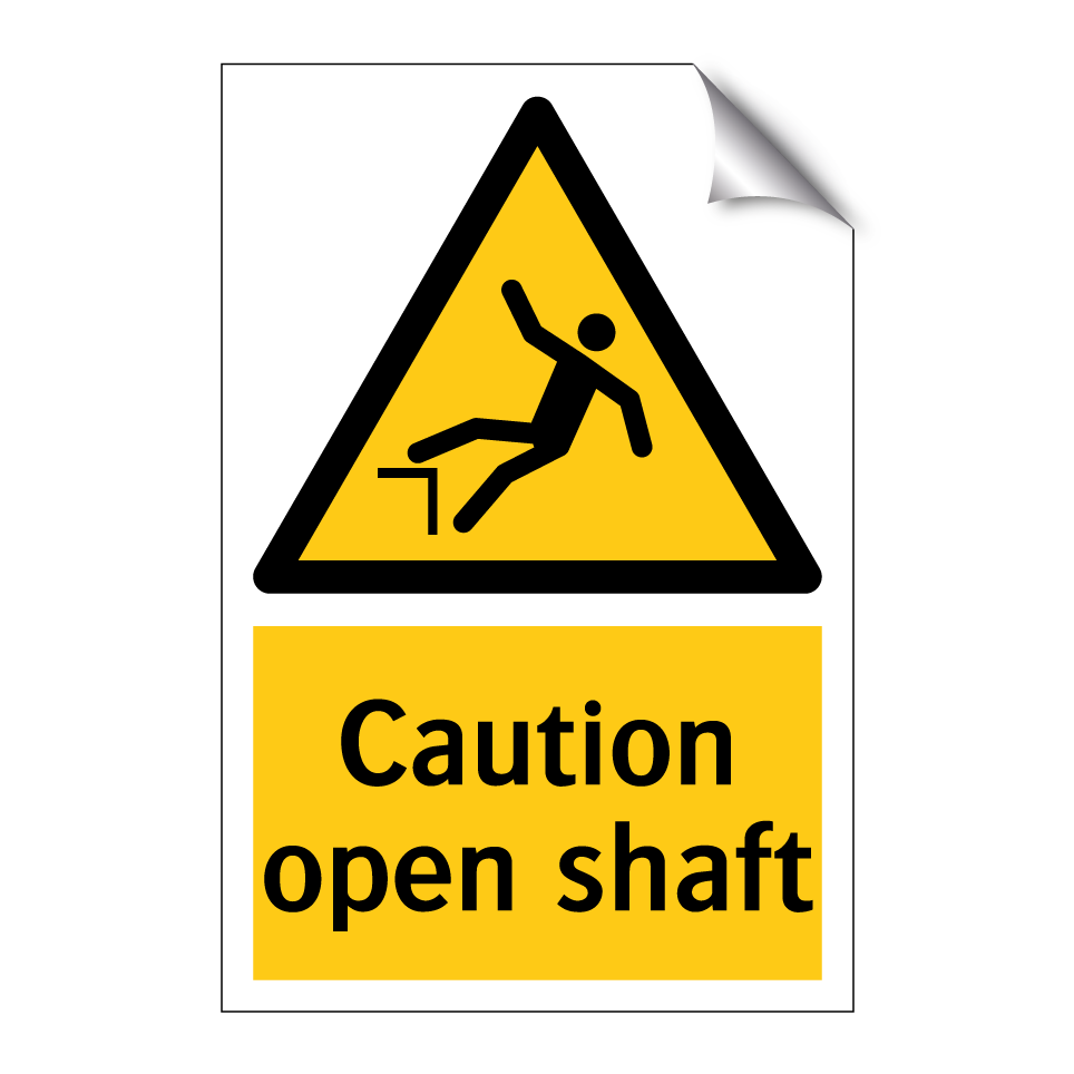 Caution open shaft