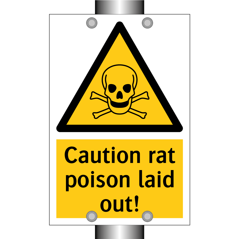 Caution rat poison laid out!