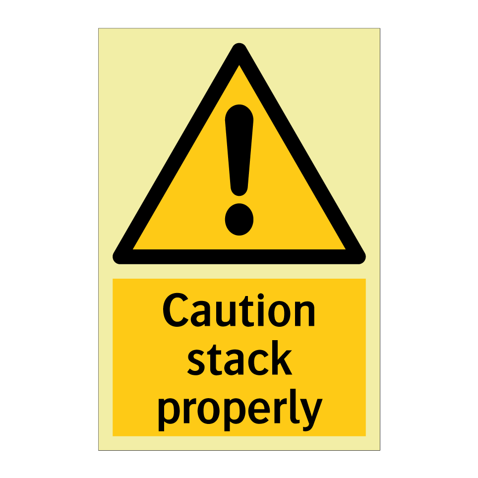 Caution stack properly