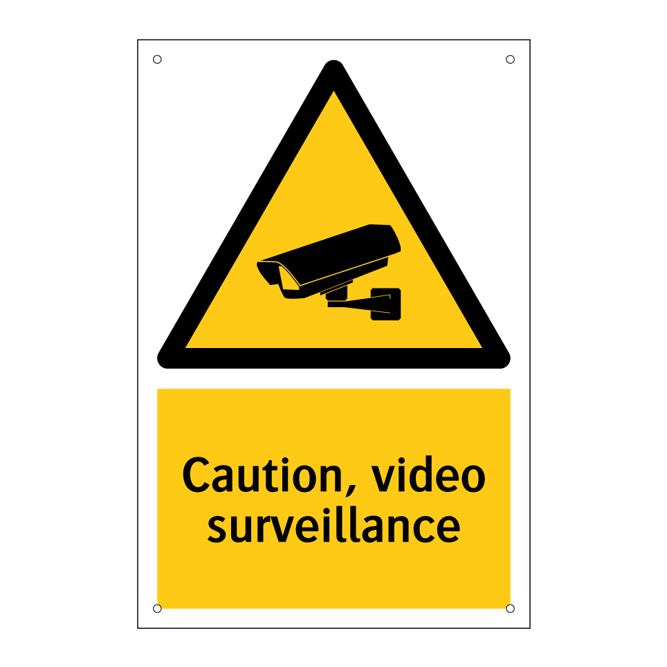 Caution, video surveillance