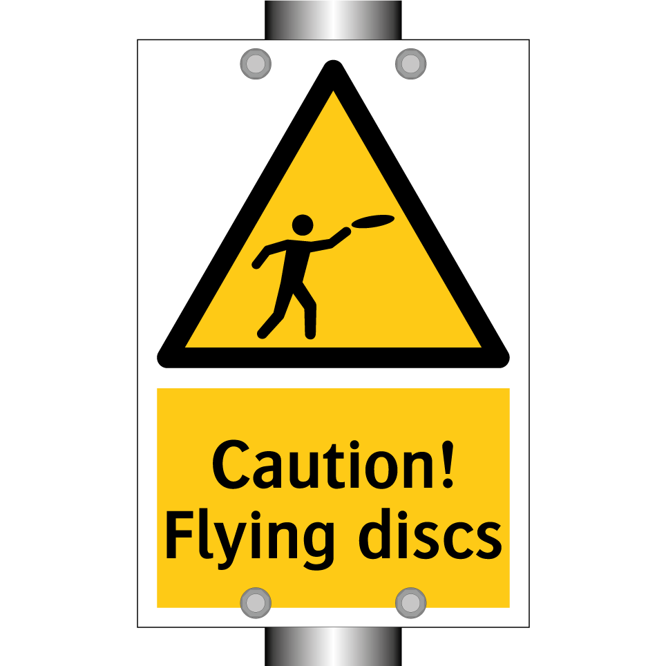 Caution! Flying discs