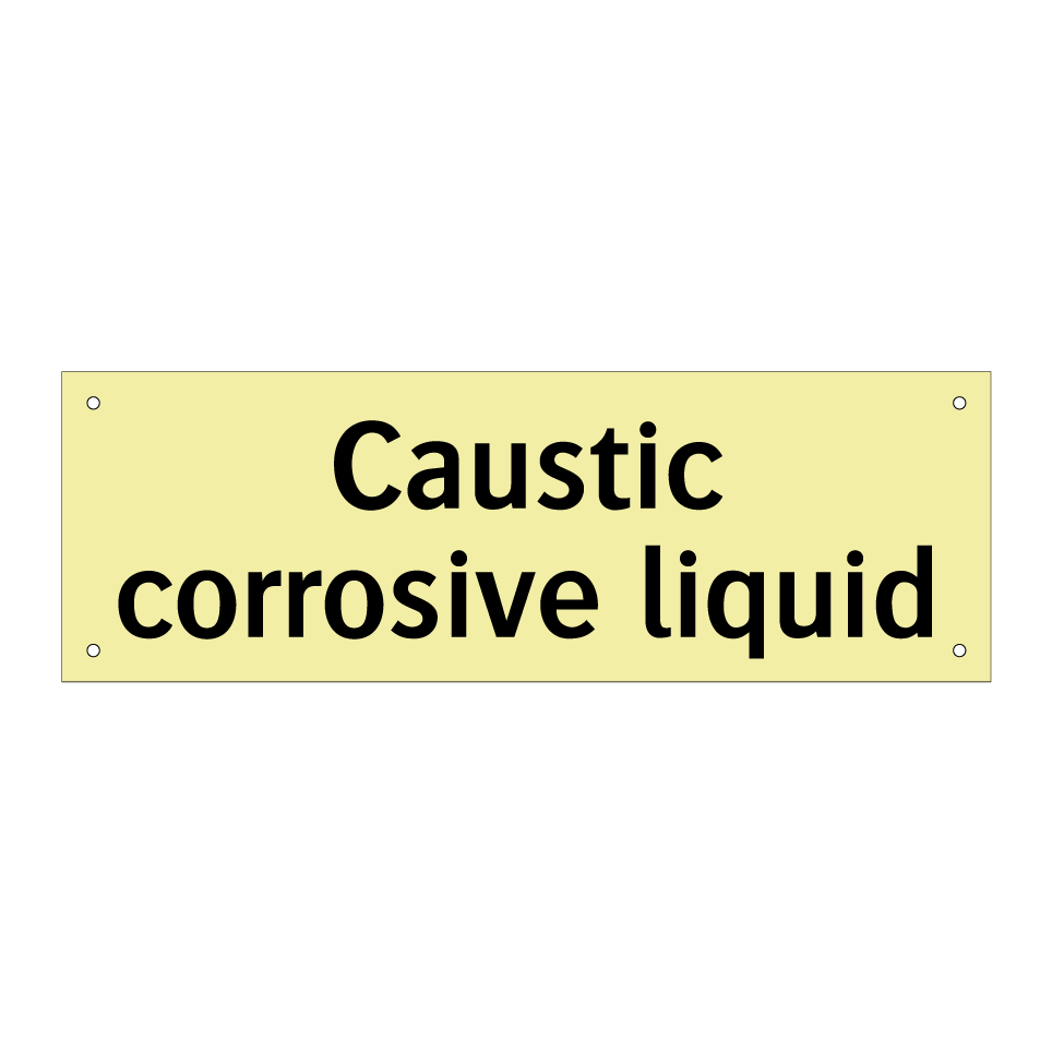 Caustic corrosive liquid