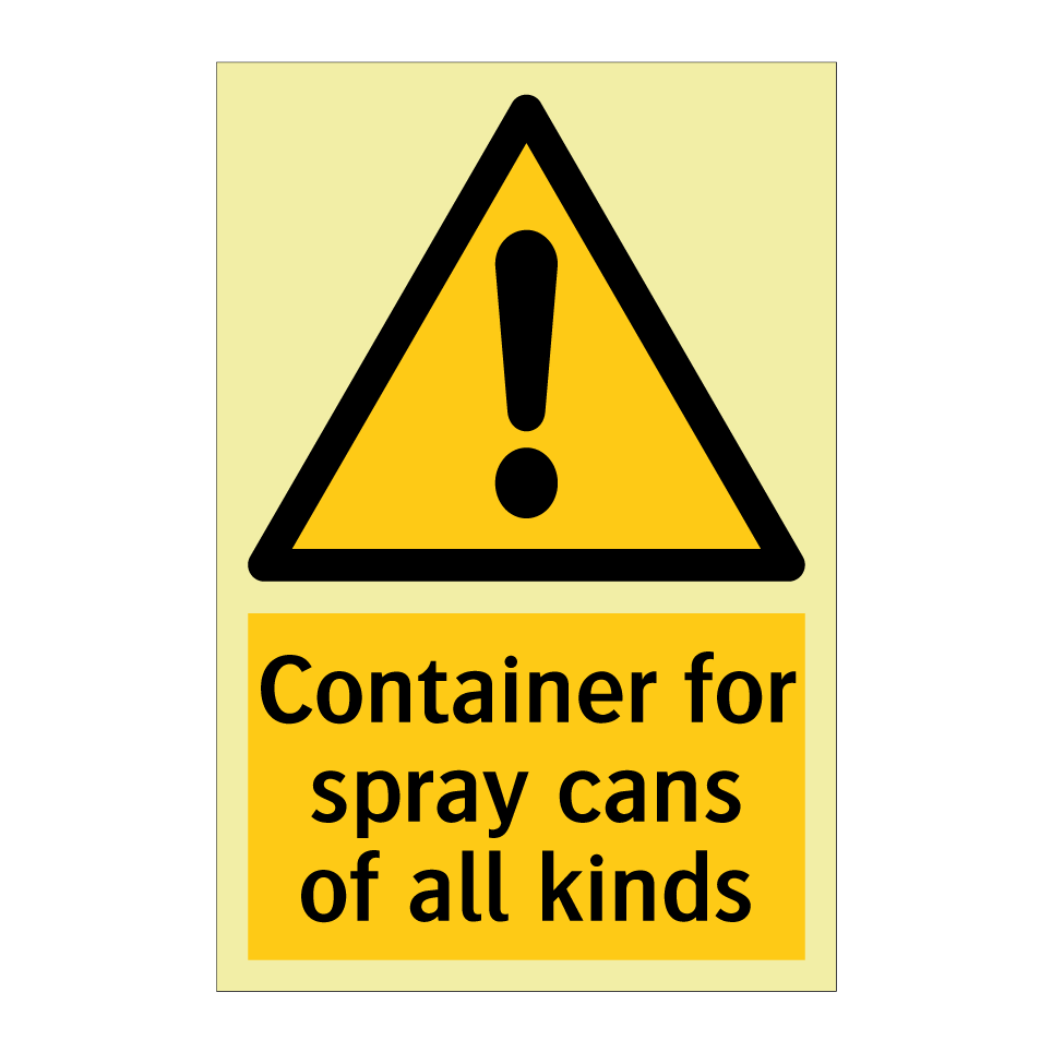 Container for spray cans of all kinds
