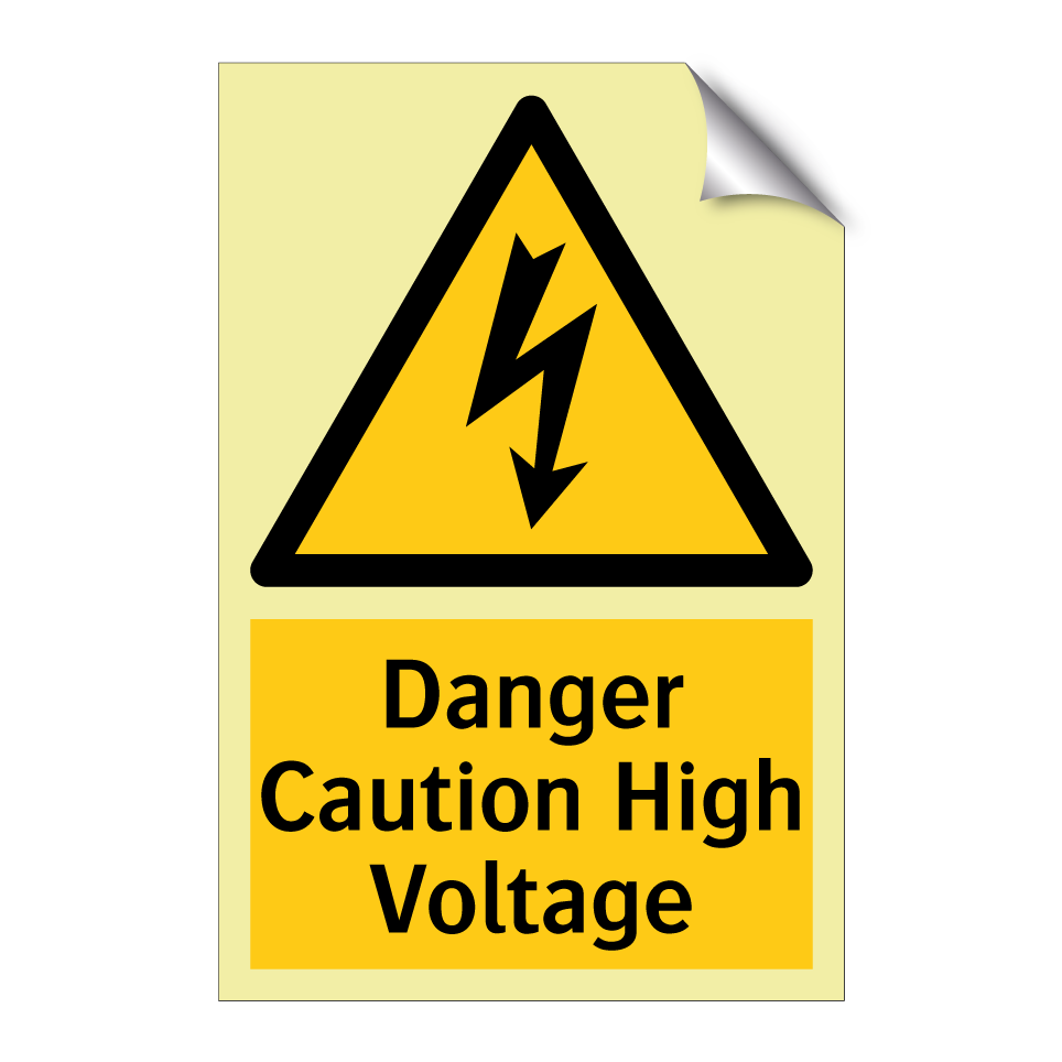 Danger Caution High Voltage