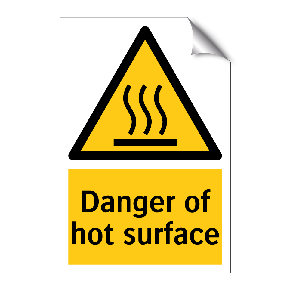 Danger of hot surface