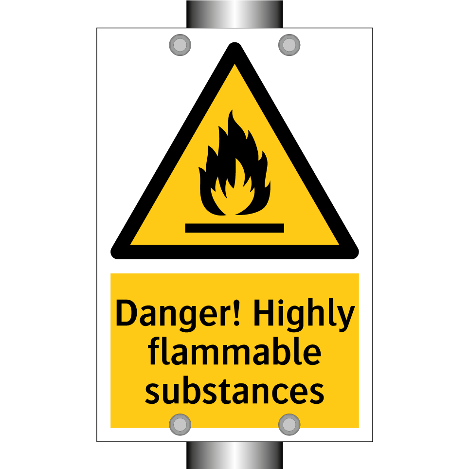 Danger! Highly flammable substances
