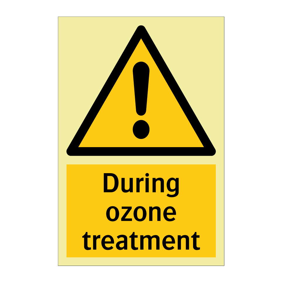During ozone treatment