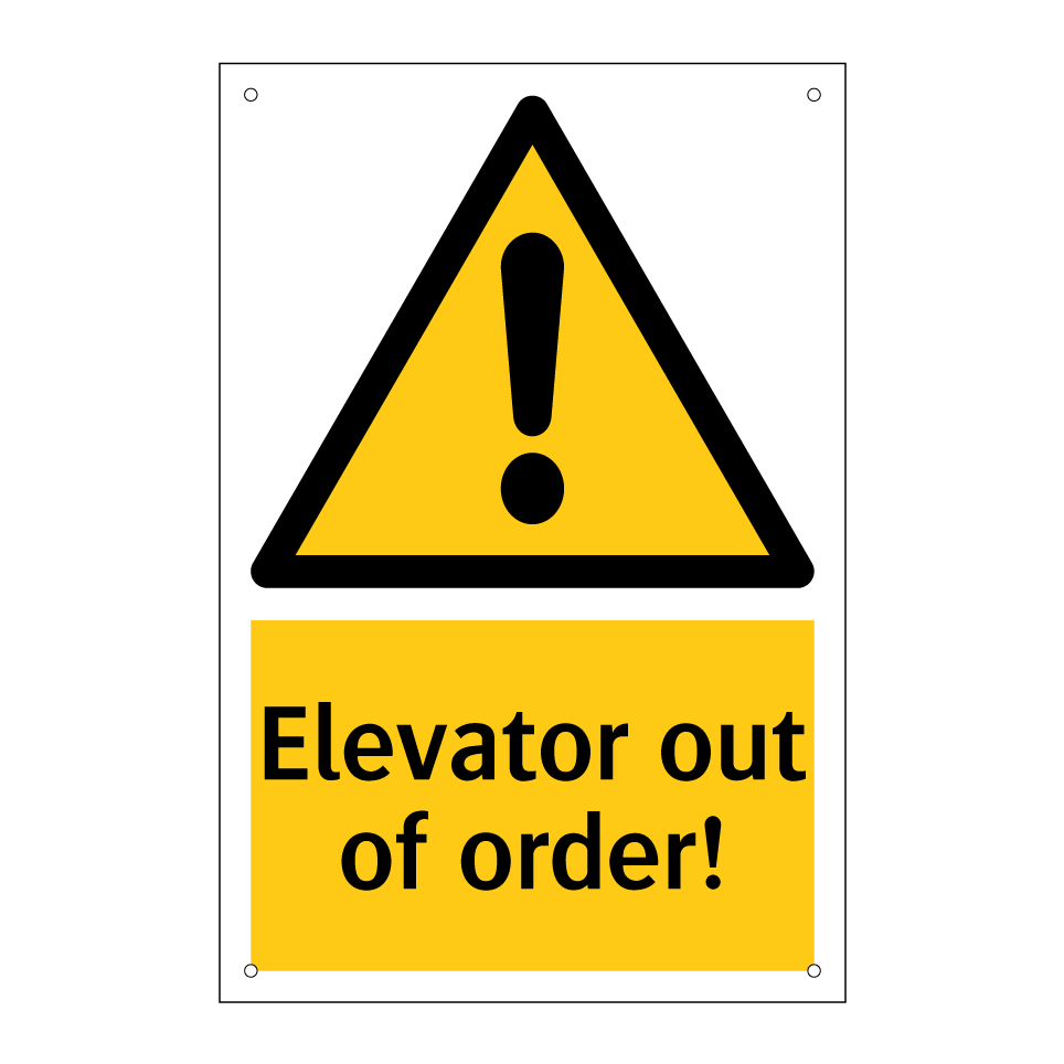 Elevator out of order!