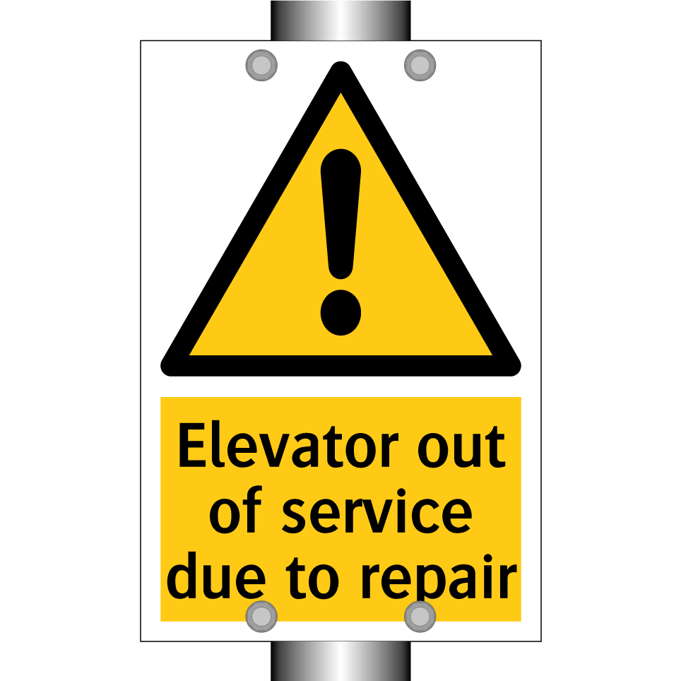 Elevator out of service due to repair