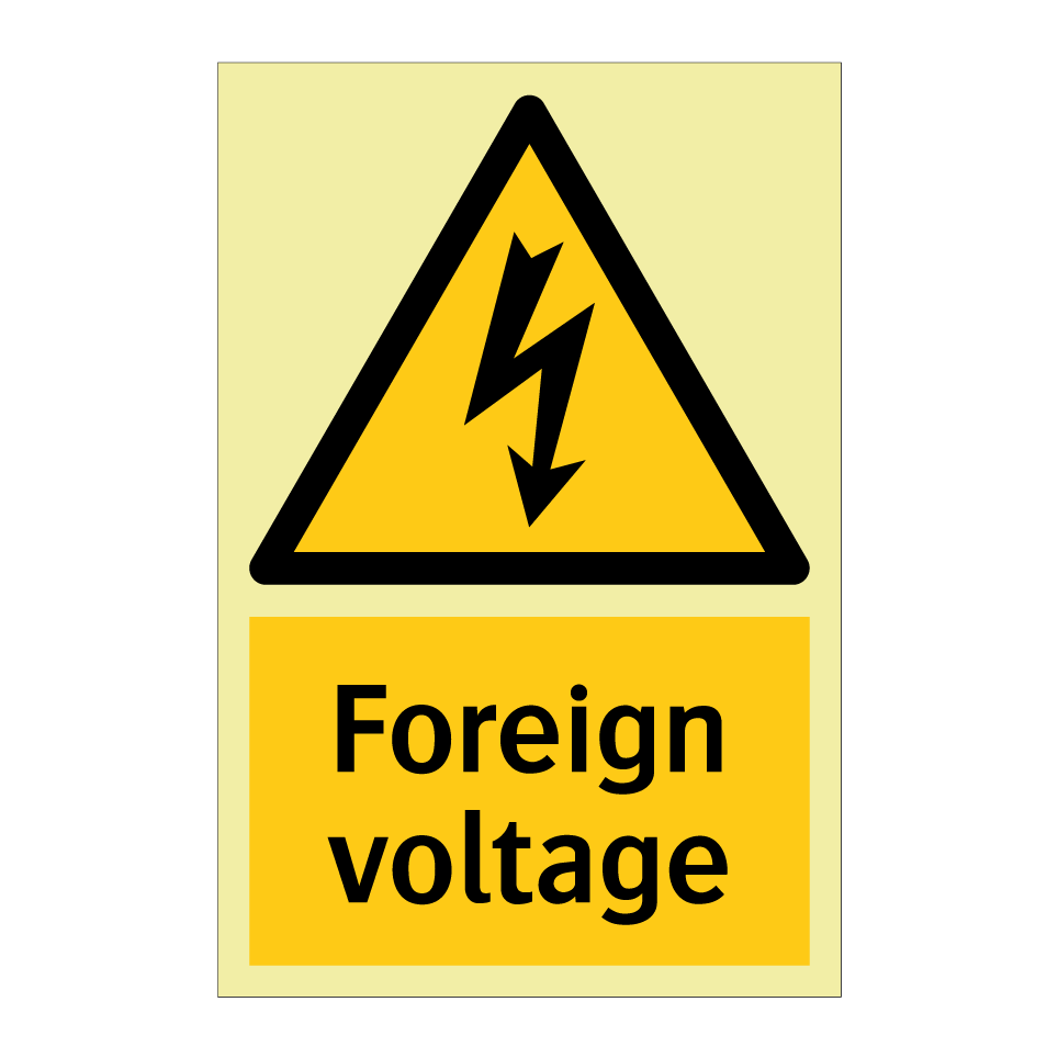 Foreign voltage