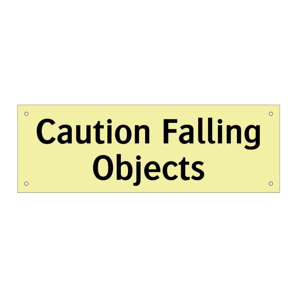 Caution Falling Objects