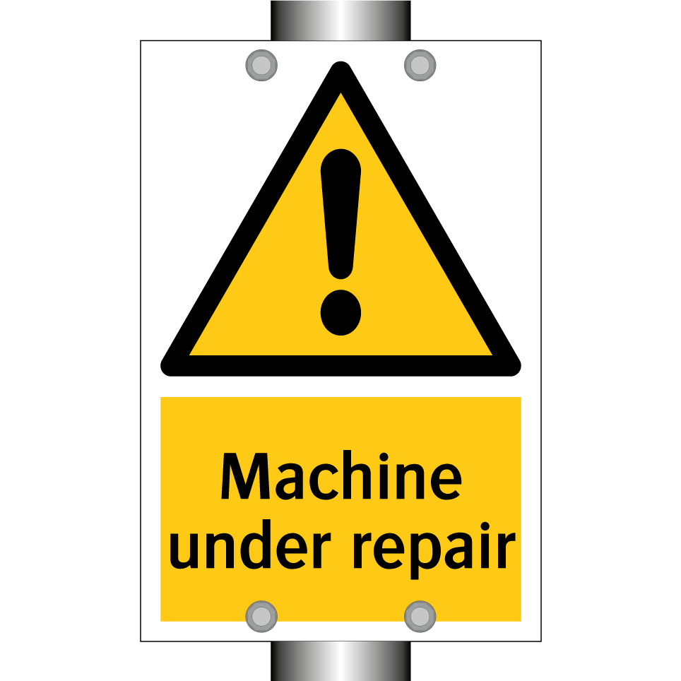 Machine under repair