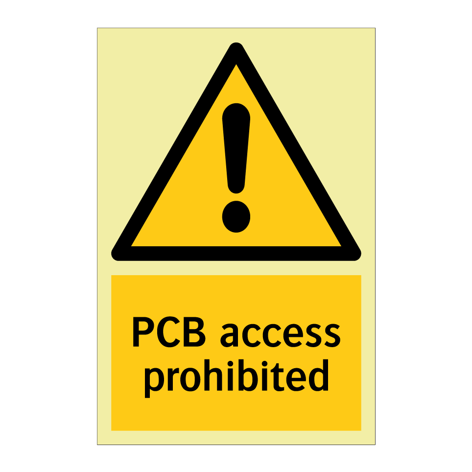 PCB access prohibited