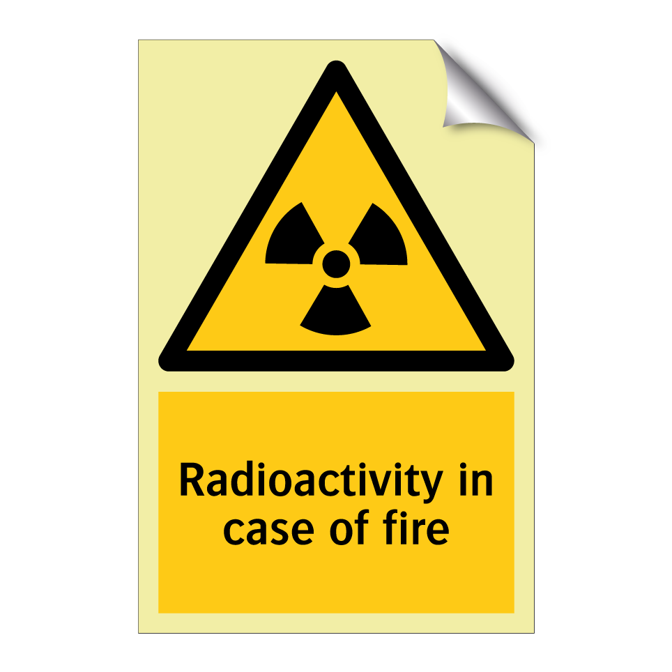 Radioactivity in case of fire