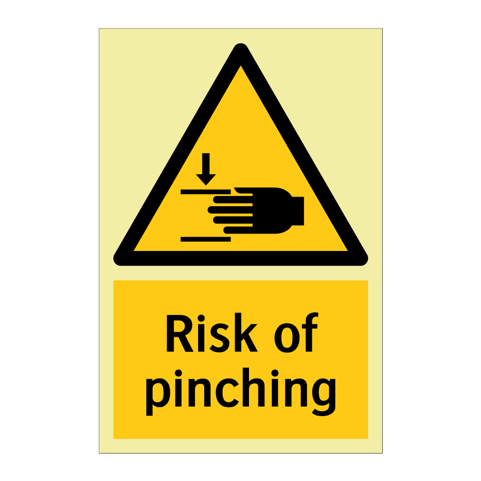 Risk of pinching