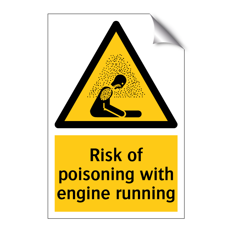 Risk of poisoning with engine running