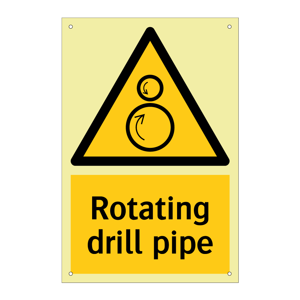 Rotating drill pipe