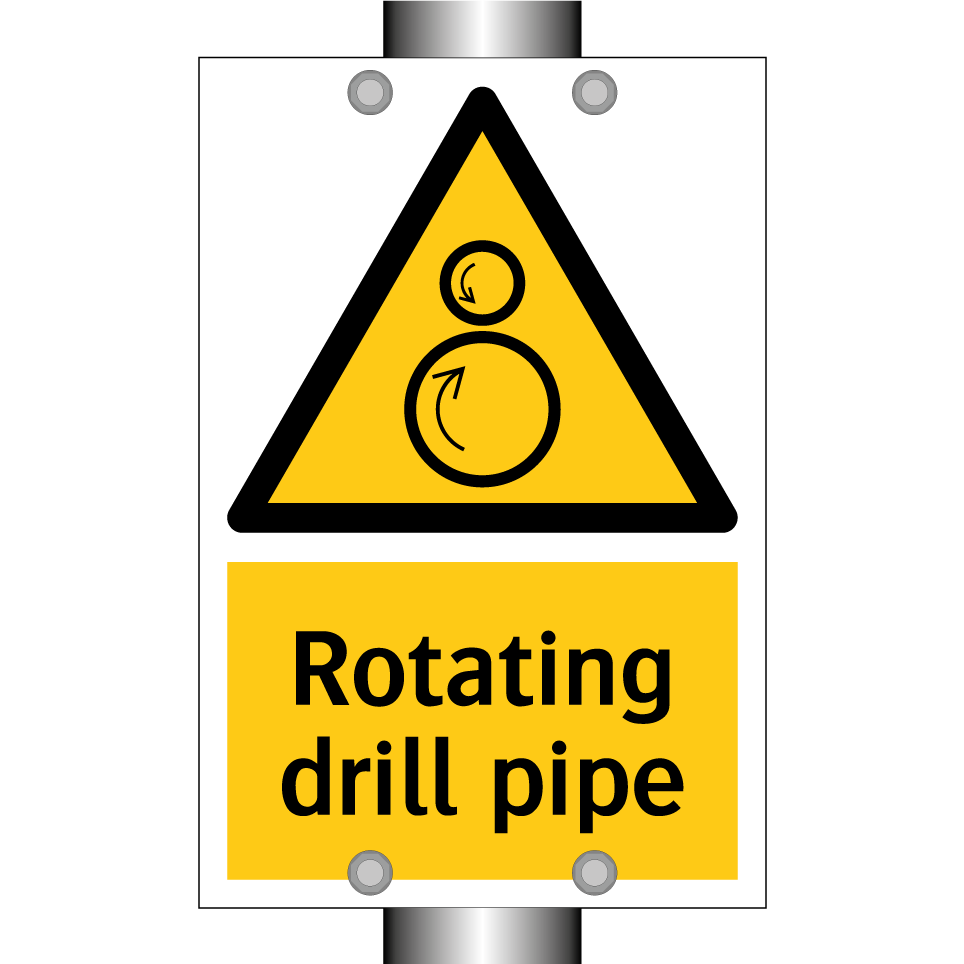 Rotating drill pipe