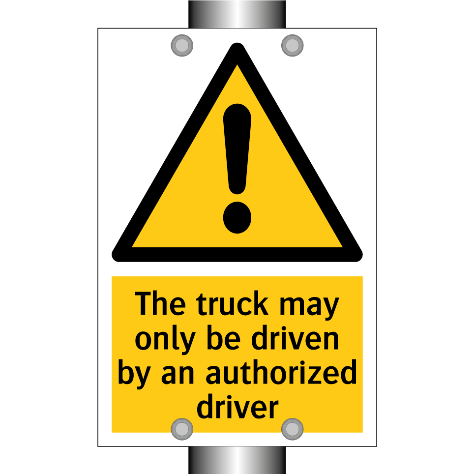 The truck may only be driven by an authorized driver