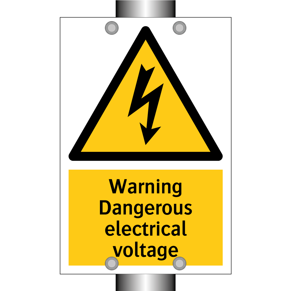 Warning Dangerous electrical voltage