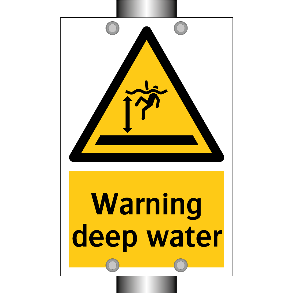 Warning deep water