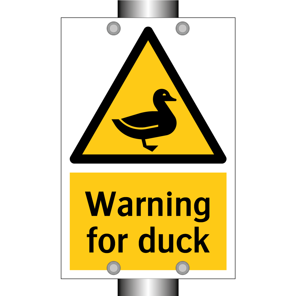 Warning for duck