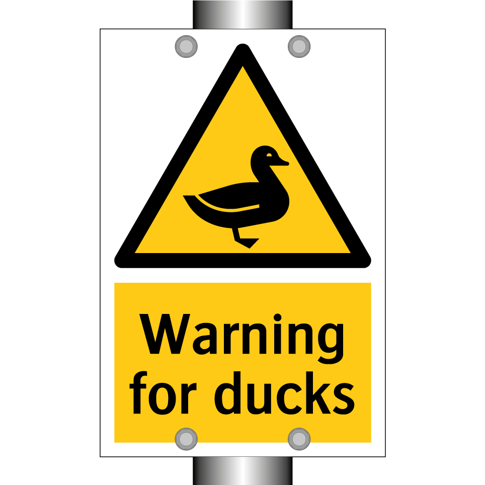 Warning for ducks