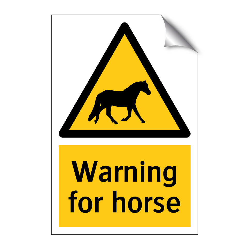 Warning for horse