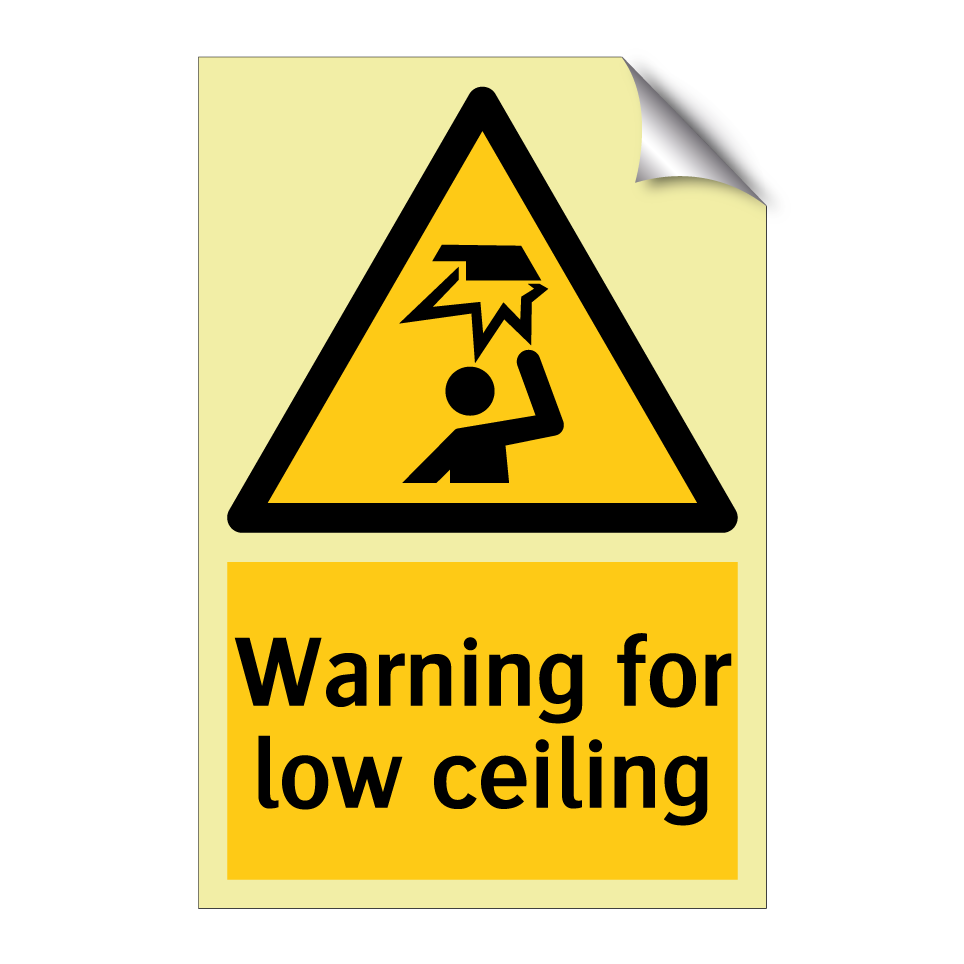 Warning for low ceiling