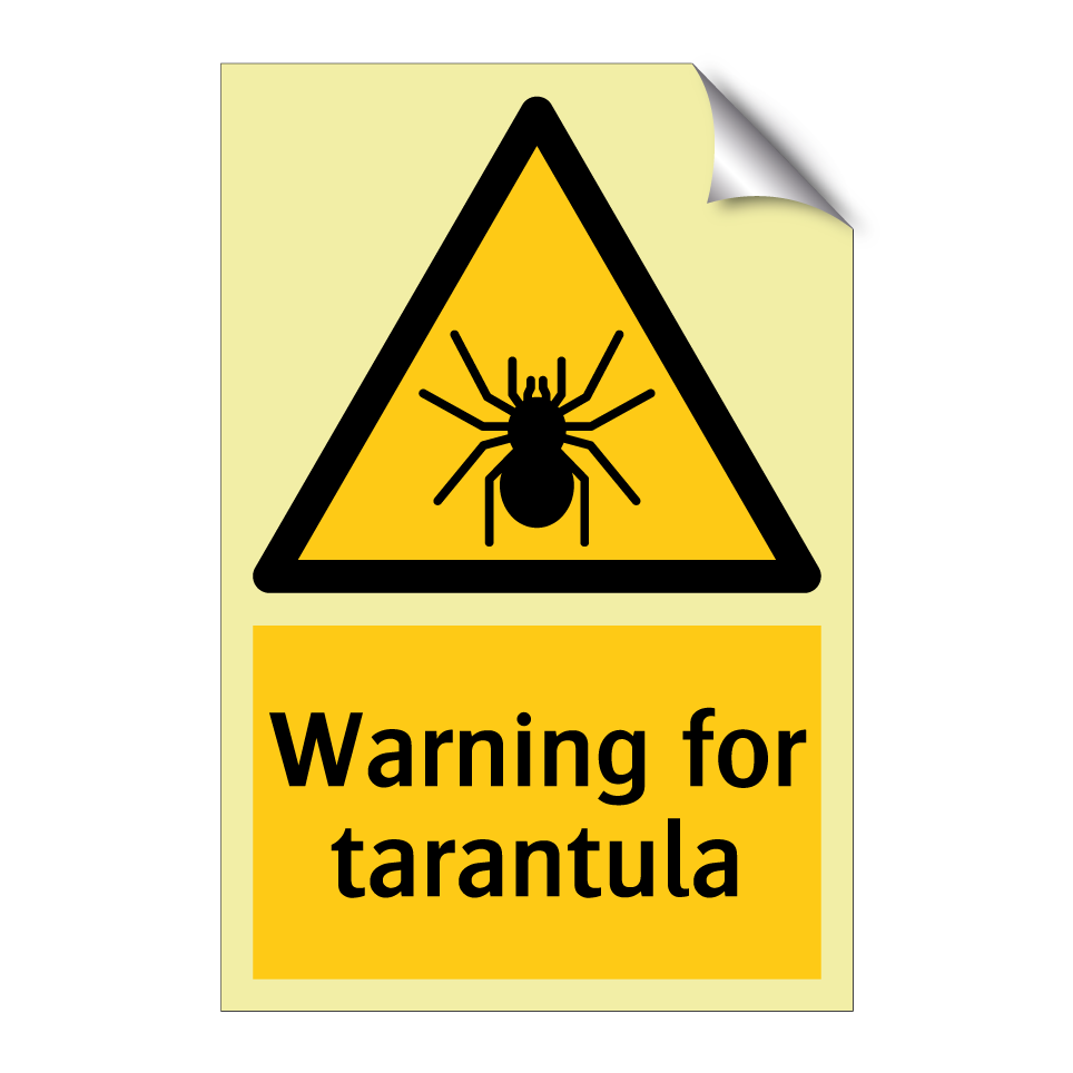 Warning for tarantula