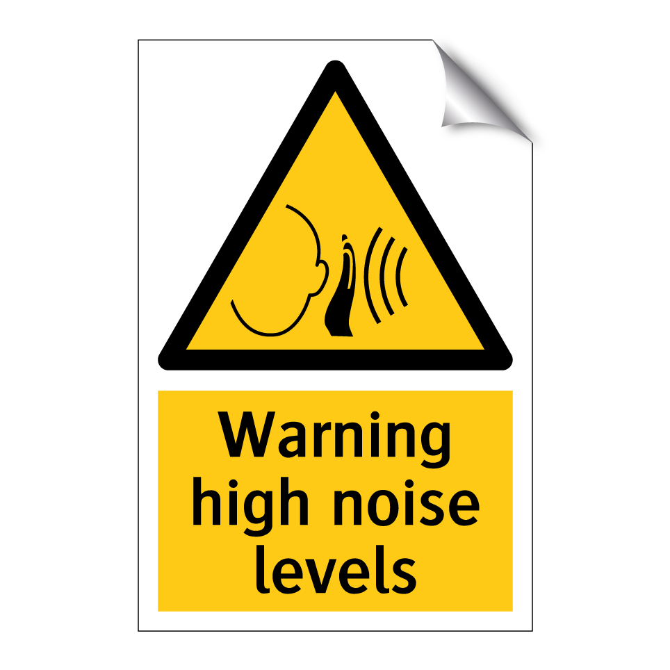 Warning high noise levels