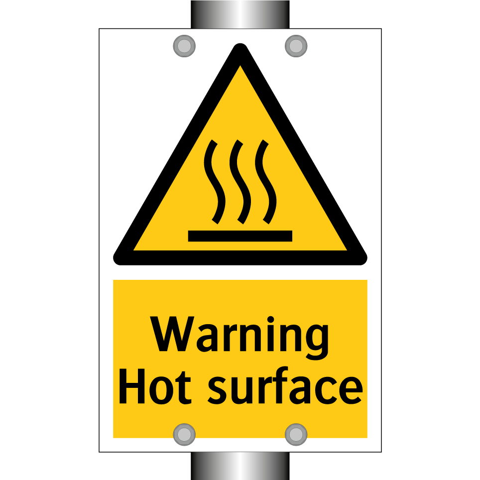 Warning Hot surface