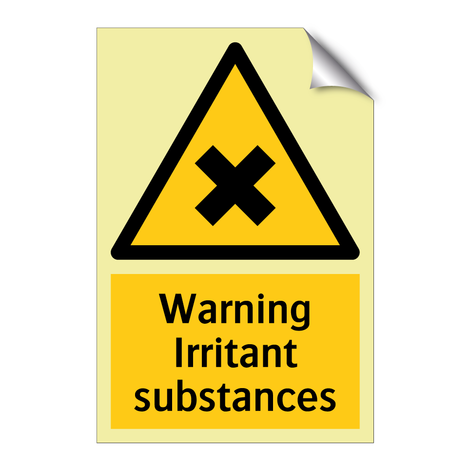 Warning Irritant substances