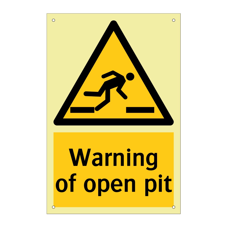 Warning of open pit