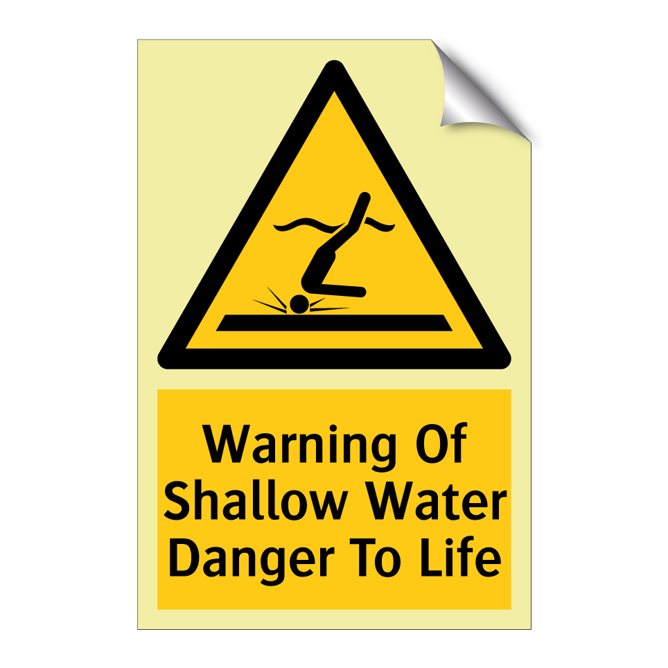 Warning Of Shallow Water Danger To Life