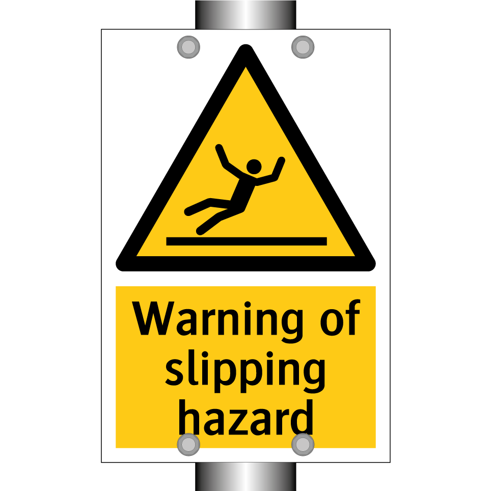 Warning of slipping hazard