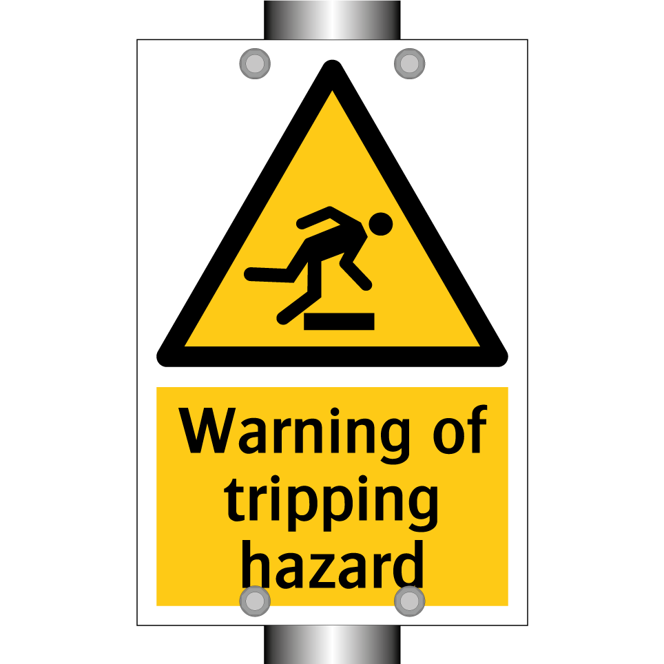 Warning of tripping hazard