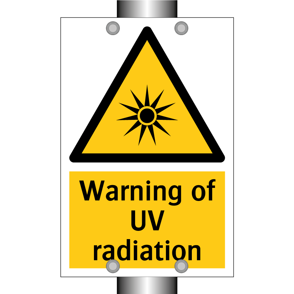 Warning of UV radiation