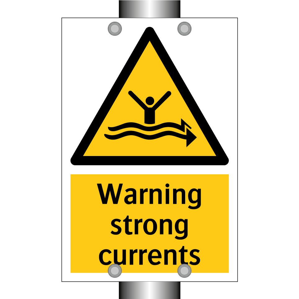 Warning strong currents