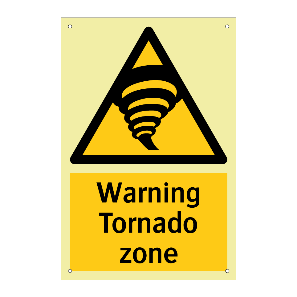 Warning Tornado zone
