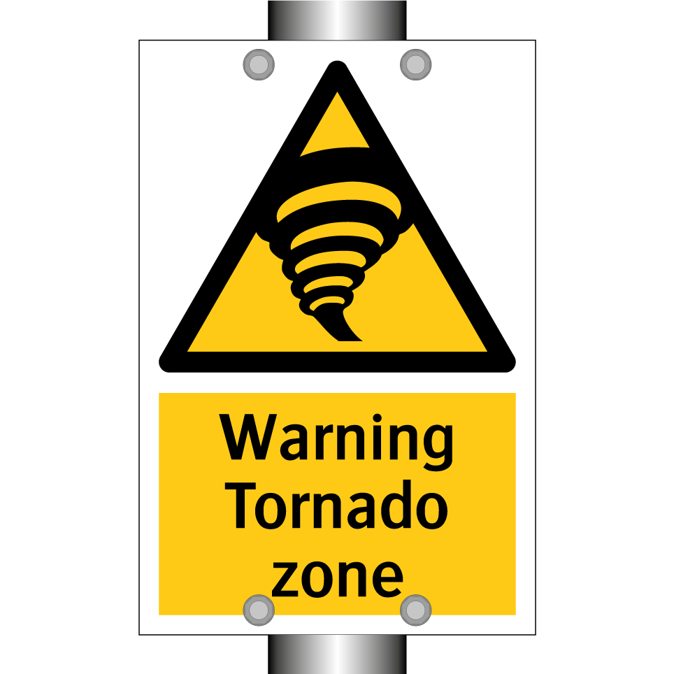 Warning Tornado zone