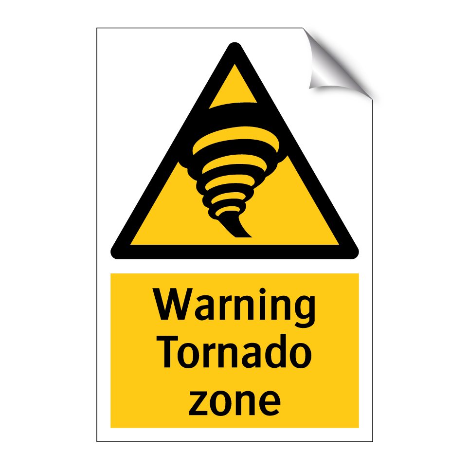 Warning Tornado zone