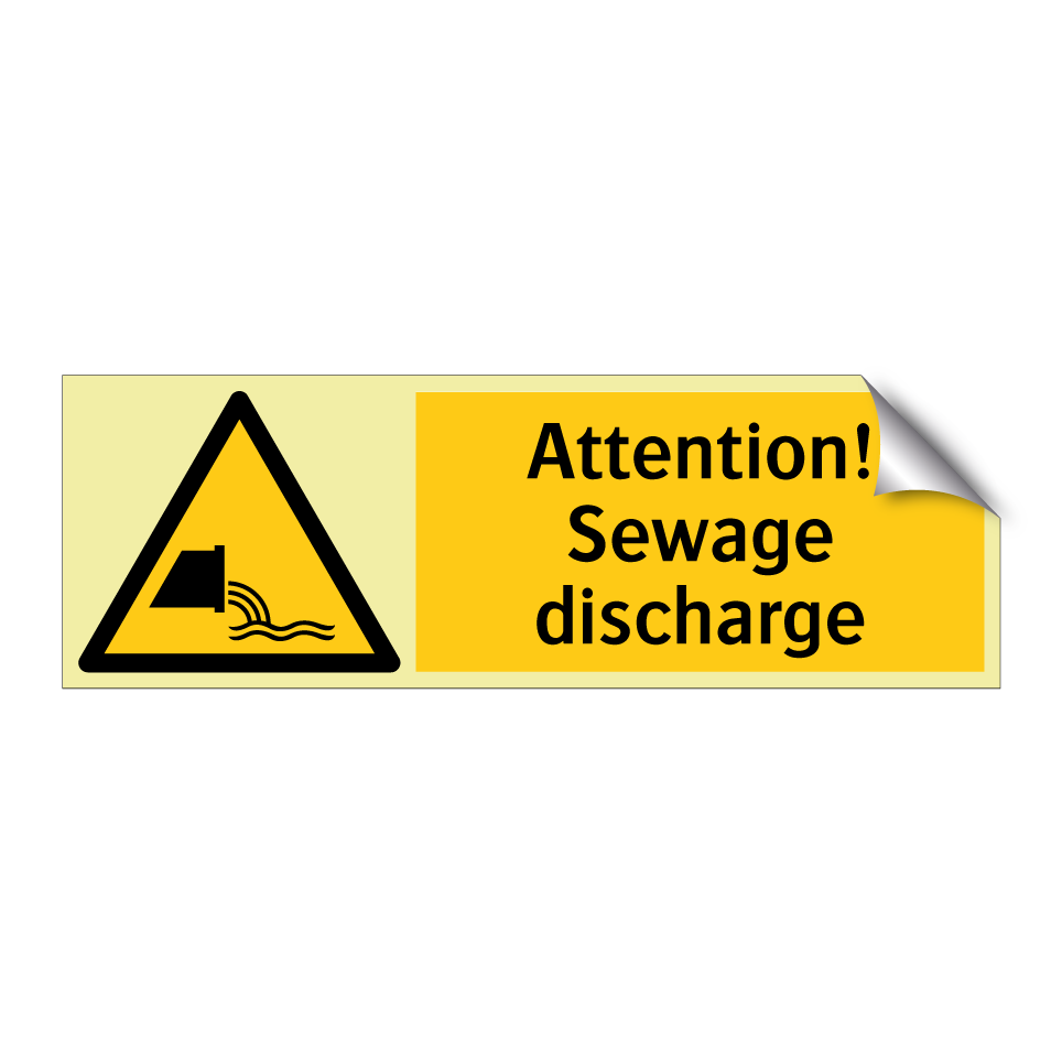 Attention! Sewage discharge