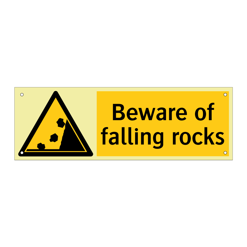 Beware of falling rocks
