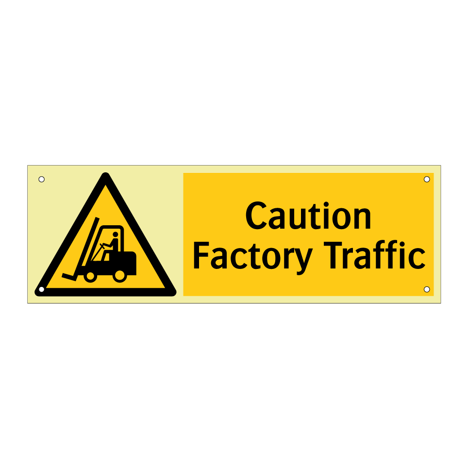 Caution Factory Traffic